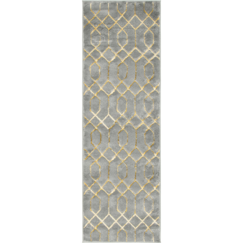Geometric Area Rug, Runner 61 x 183cm
