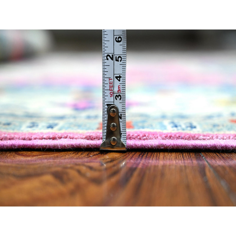 Tapis oriental en laine pure Kazak 5 pi 0 po x 6 pi 9 po Thulian