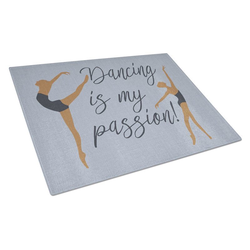 Caroline's Treasures Glass Dancing is My Passion Cutting Board