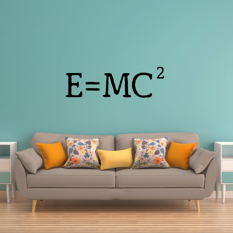Adhésif décoratif E = MC2 Science Theory, 14 po x 44 po