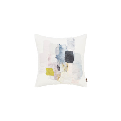 Abstract Cotton Reversible Throw Pillow