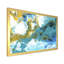 Bleu et blanc, vagues liquides IIII - Peinture sur toile-67229939-67229932