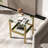 Altaira 17.71'' Glass Top Console Table