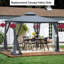 Patio Double Roof Gazebo Replacement Canopy Top Fabric-111084764