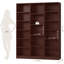 Grande bibliothèque en bois à 6 niveaux H 74 po x l 59 po Wakil-1362444346