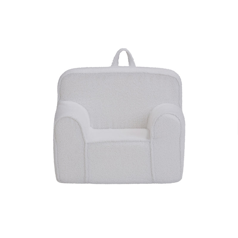 Kuddlez Kids Foam Chair Soft White, White
