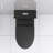 Bathroom Toilet In Matte Black, Dual Flush 1.1/1.6 , High-Performance Flushing System Hygienic-124251551
