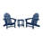 POLYWOOD x Sol 72 Jamarion 3-Piece Adirondack Set-566058615