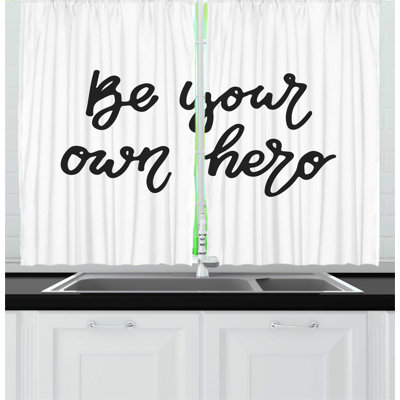 Ruffled Kitchen Curtain