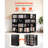 Media Storage Cabinet, 4-Tier DVD Shelf Organizer, 24.02 x 14.49 x 33.31 in Multimedia Storage Organizer for CDs, DVDs, Books, Games, CD Shelf for Living Room, Home Office, Recording Room, Black