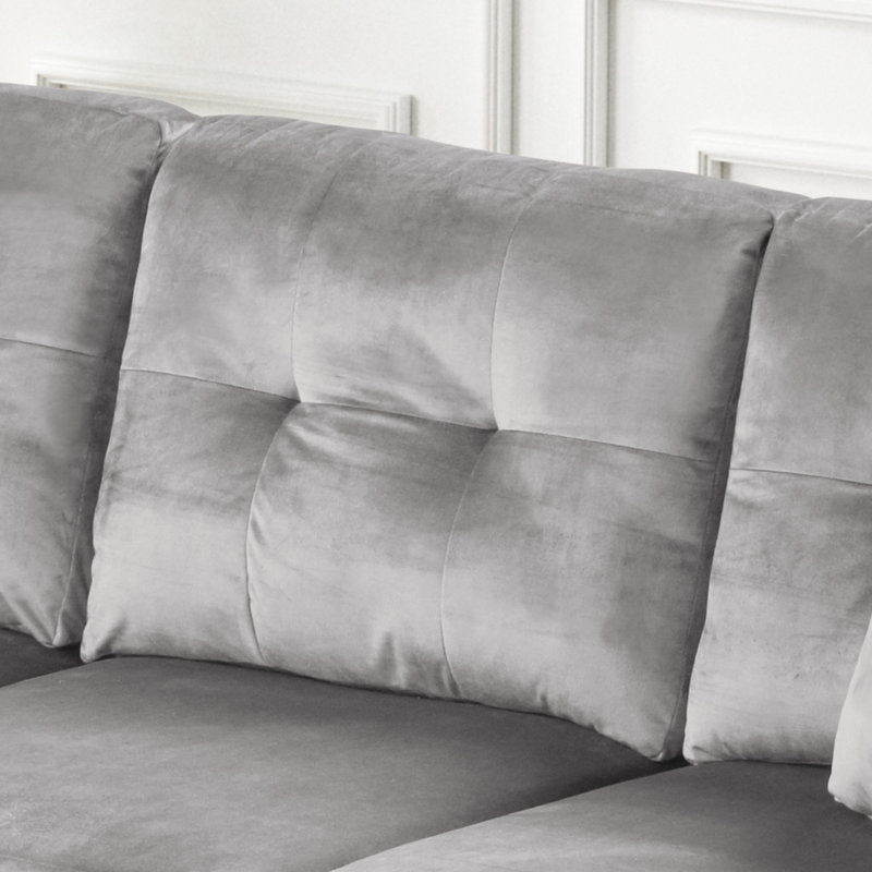 Canapé modulaire en velours réversible