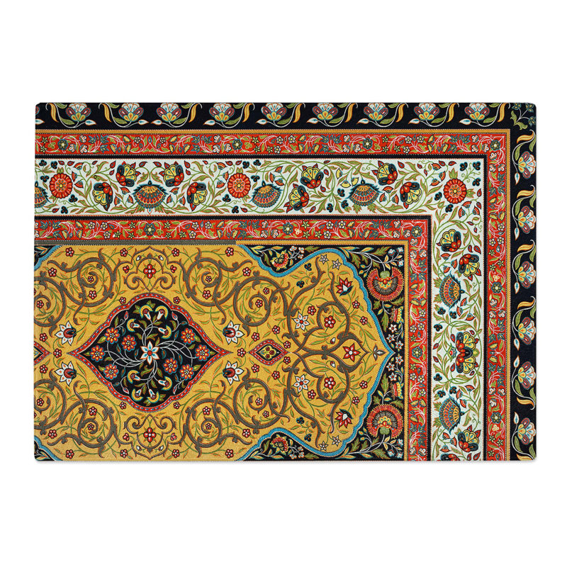 Tempered Glass Persian Chopping Board, 39 cm W x 28.5 cm L