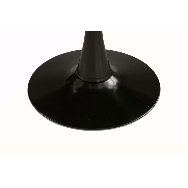 Table de salle à manger ronde 31,5 "pour 2 à 4 personnes avec plateau en noyer, table de cuisine Mid-Century en noyer , table à piédestal pour petit bureau à domicile