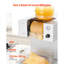 Machine à glaçons en blanc et acier inoxydable, production quotidienne de 132 lb, autoportante