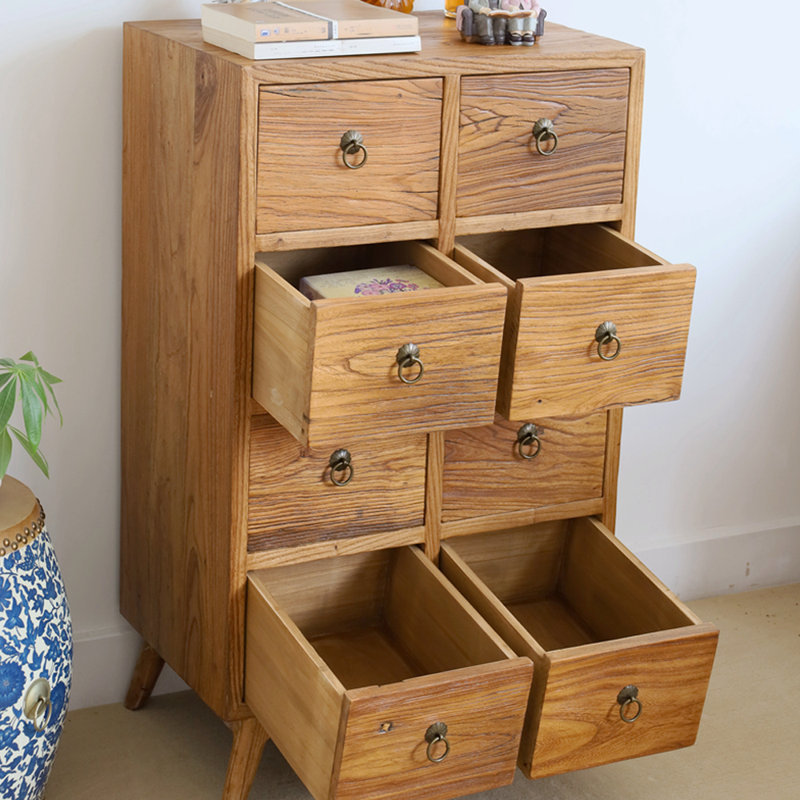 Console de rangement à huit tiroirs