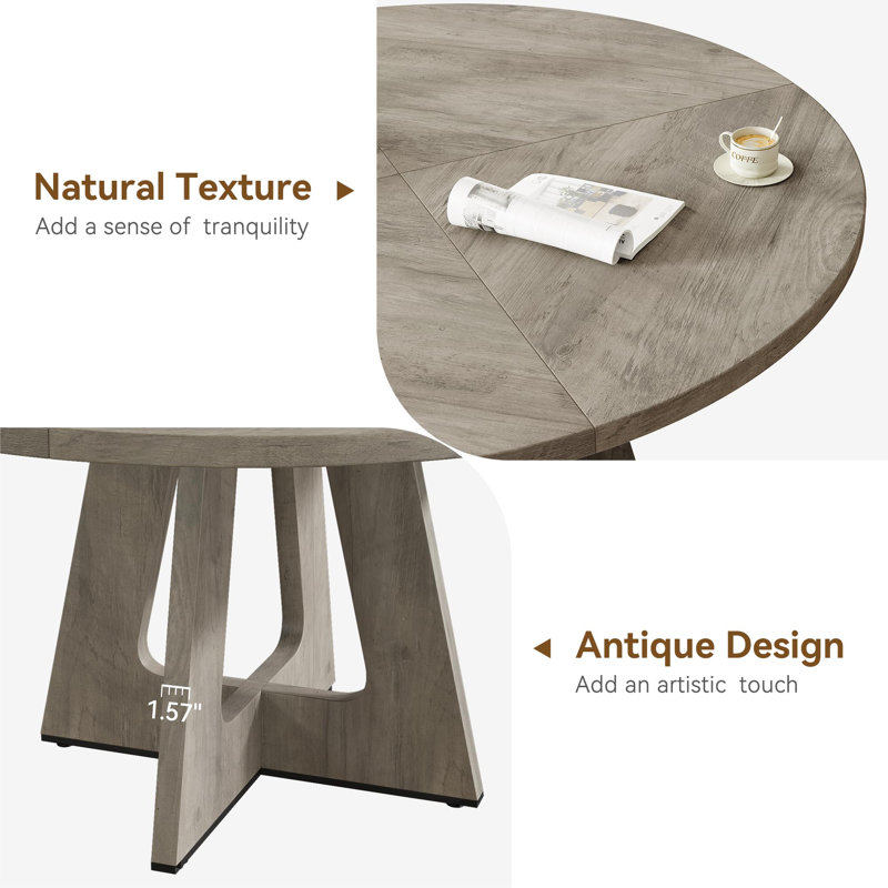 Table de salle à manger Farmhouse, Gray