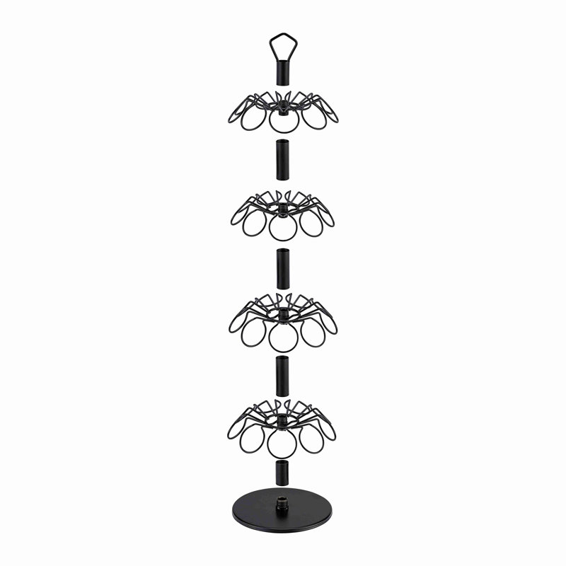 Rotatable 4-Layer Capsule Holder With Storage For 36 K-Cup Capsules, Black