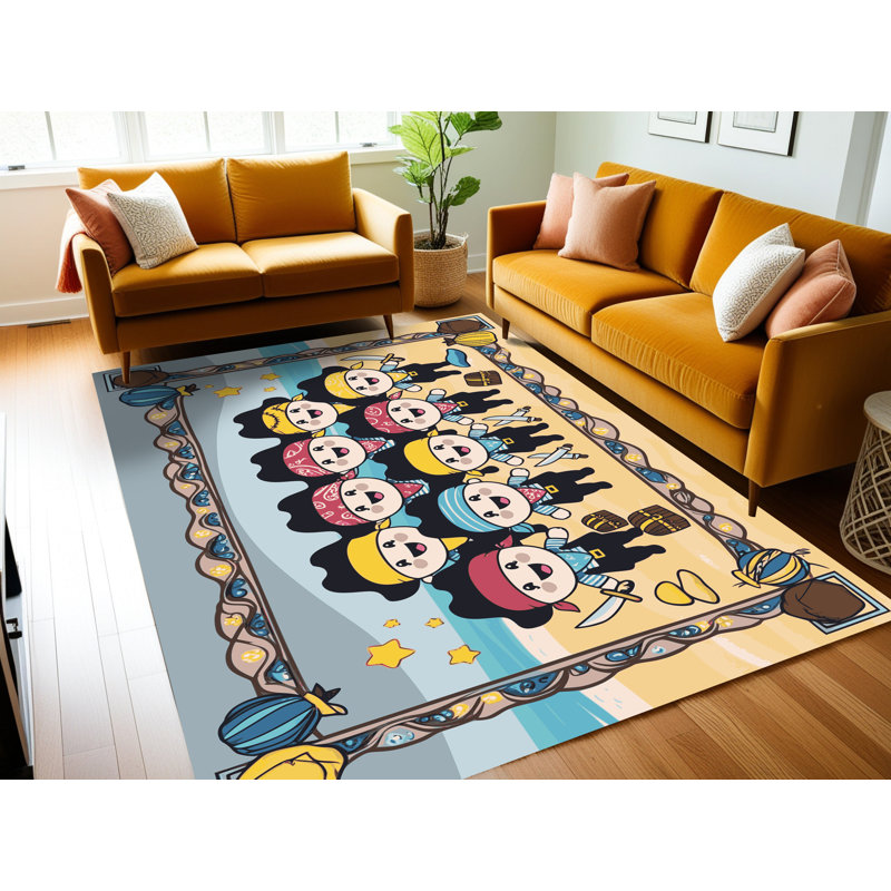 Tapis pour enfants Harriet Bee, Rectangulaire 2 pi x 3 pi