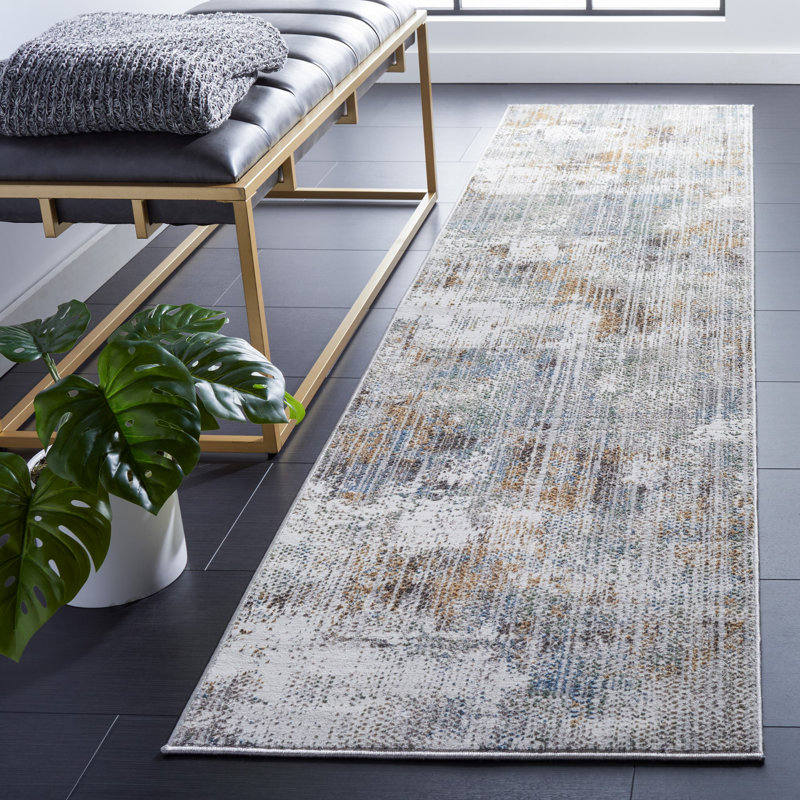 Cesara Air Performance Abstract Rug, Runner 2'2" x 9'