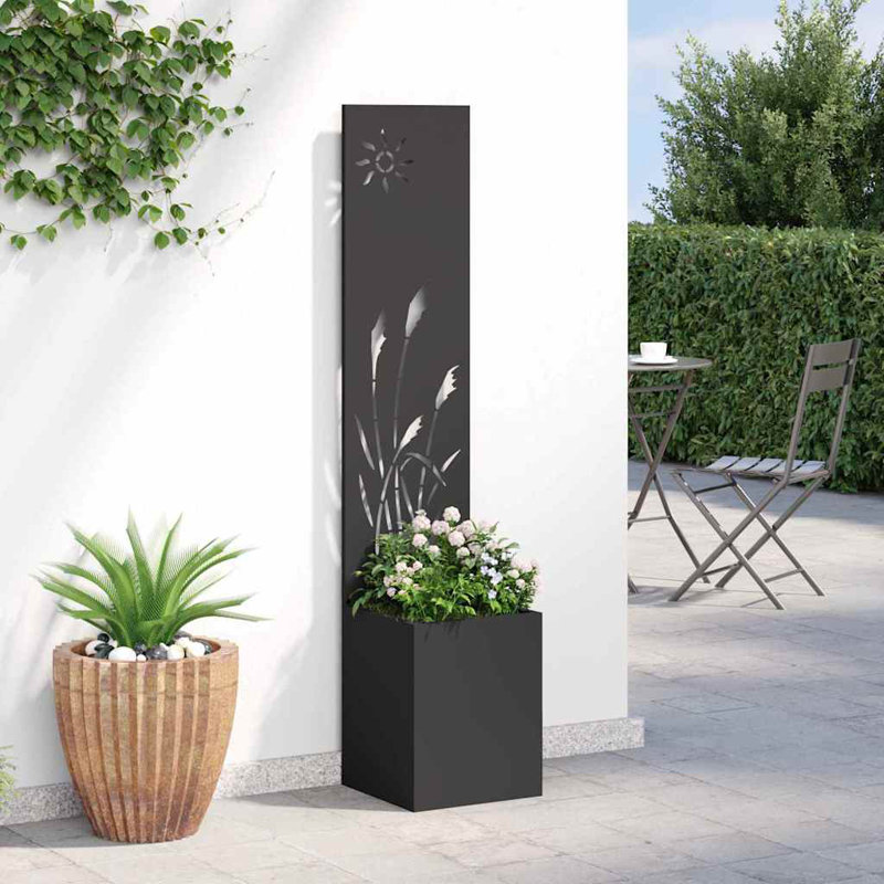 Planter Box, 140cm H x 32cm W x 32cm D, Black
