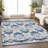 Premium Machine Washable Prisco Navy Rug-1390612807