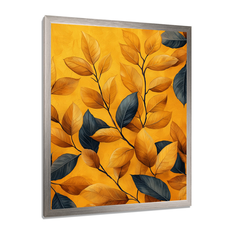 Salon d'art mural floral Riya, H 20 po x l 12 po, Reproduction encadrée d'une seule photo, Argent argent
