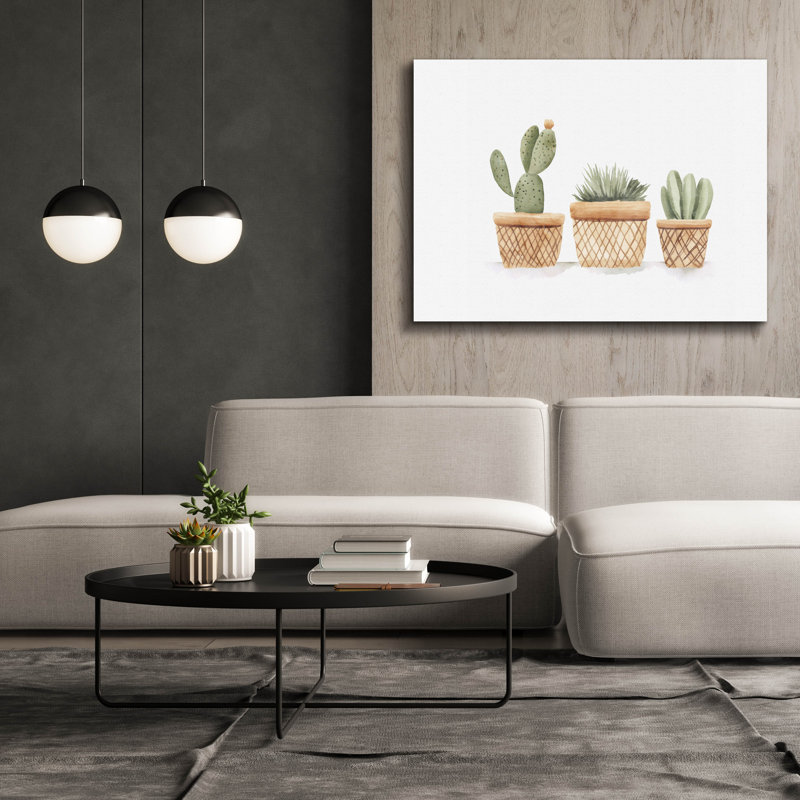 Bungalow Rose «Miniature Cacti» par Svetlana Aleynikova, art mural sur toile, H 40 po x l 54 po