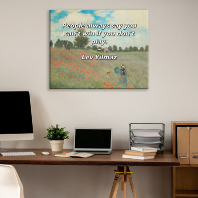 Artsy Quote By Lev Yilmaz Gallery Wrapped Canvas