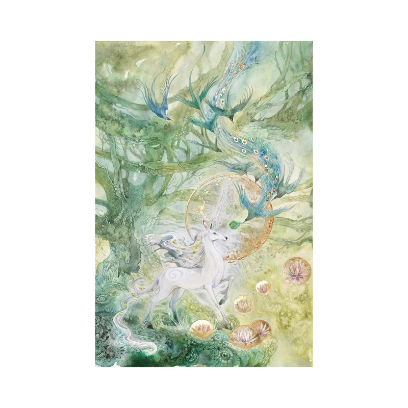 A Meeting Of Tangled Paths by Stephanie Law - Wrapped Canvas Painting, 20.32 cm H x 30.48 cm W