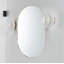 Miroir ovale en métal argenté 20 po x 33 po-1133576655-1133576661-1133576653