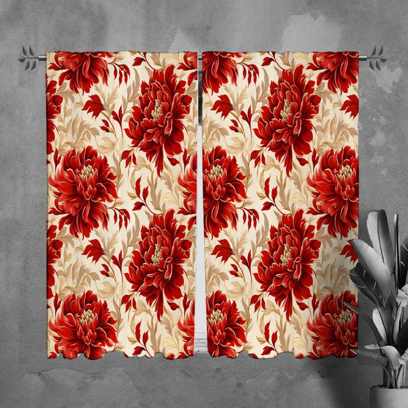 Redena Room Darkening Curtain Pair, 40'' W x 61'' L
