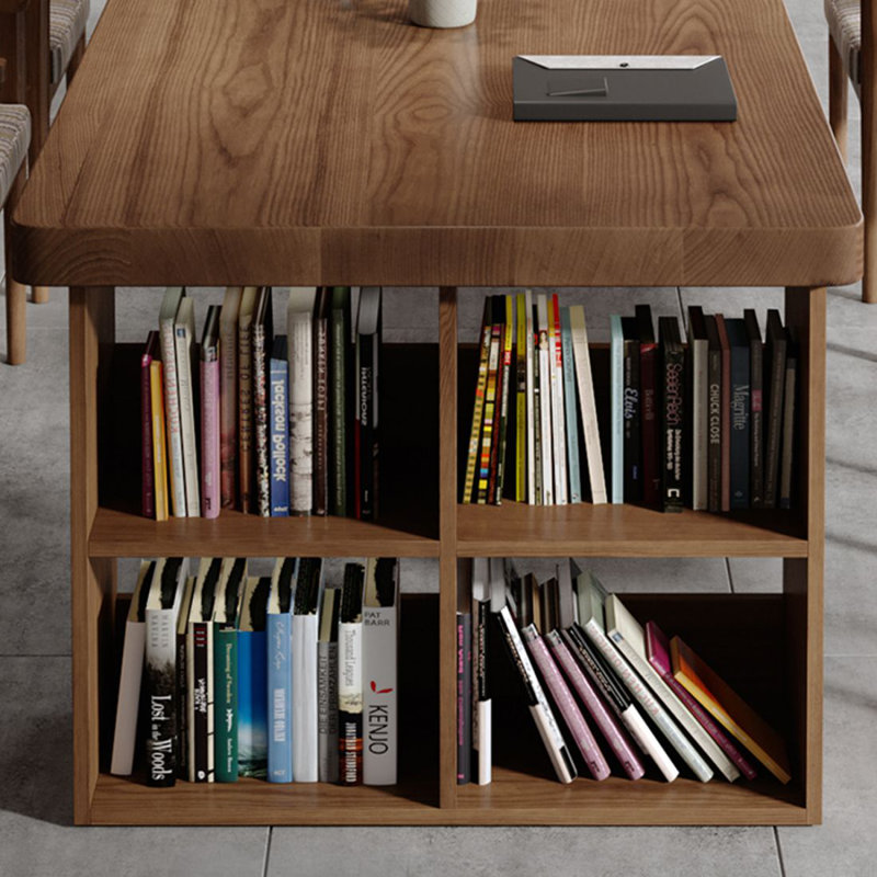 Bureau de direction rectangulaire en bois massif avec tiroirs Walnut, H 29,53 po x l 94,49 po x P 35,43 po, Retour à gauche