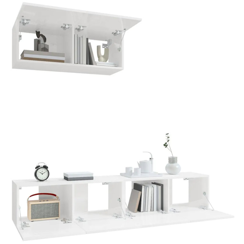 Kahden 3 Piece TV Stand for TVs up to 65", 80cm, Black