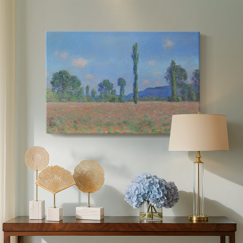 Poppy Field, Giverny-Claude Monet-Gallery Wrapped Canvas-1891, 40x60