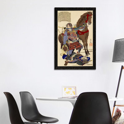 Samurai And Horse - Painting on Canvas