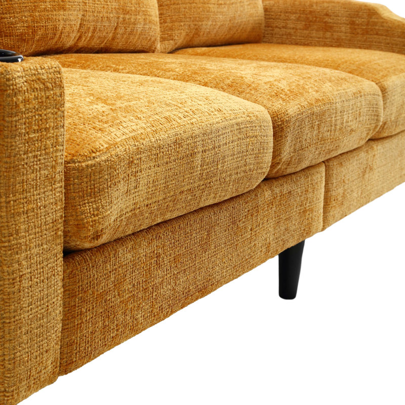 Canapé modulaire 2 pièces Adylynn, Chenille jaune