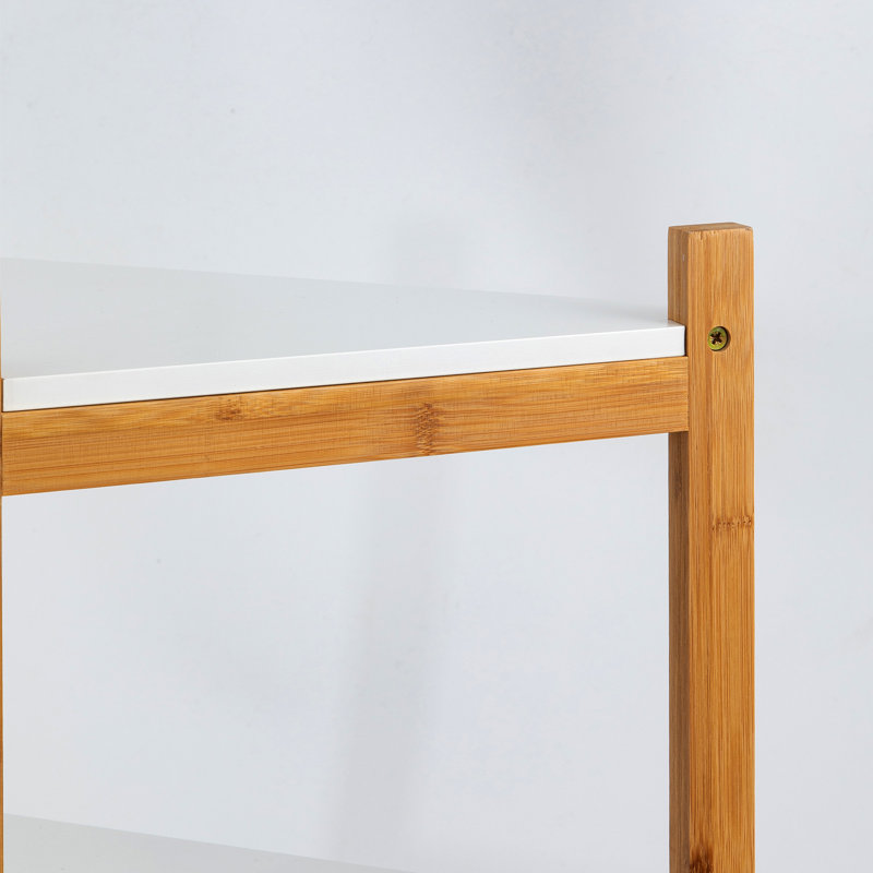 Amiin Bamboo Freestanding Bathroom Shelves