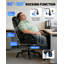 Grand et grand fauteuil de bureau de 800 lb - Fauteuil de direction à haut dossier pour personnes lourdes avec support lombaire réglable et roues silencieuses - Grand fauteuil de bureau pour le bureau-1587953124