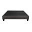 Base de lit avec matelas plateforme 14 po, pleine grandeur, tapissier gris foncé, contemporain, structure en bois, sans sommier tapissier, base tapissier contemporaine, bois, recouvert