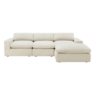 Canapé modulaire rembourré 4 pièces Asher