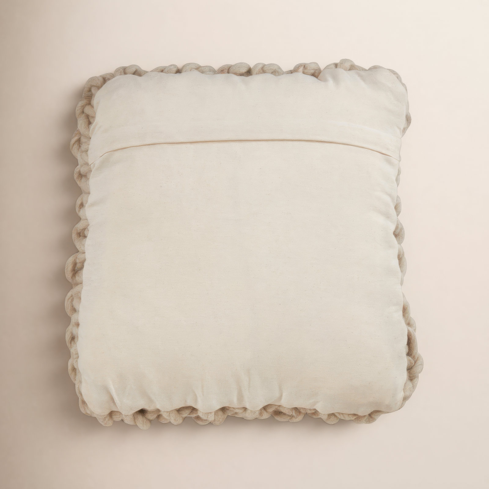 Zayn Wool Throw Pillow, Natural, Down 