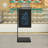 Portable Double-Sided  Floor-Standing Chalkboard Sign With Base