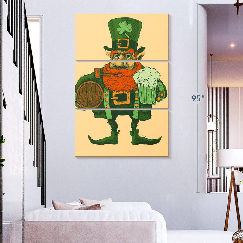 Leprechaun rétro Lelend, H 74 po x l 48 po