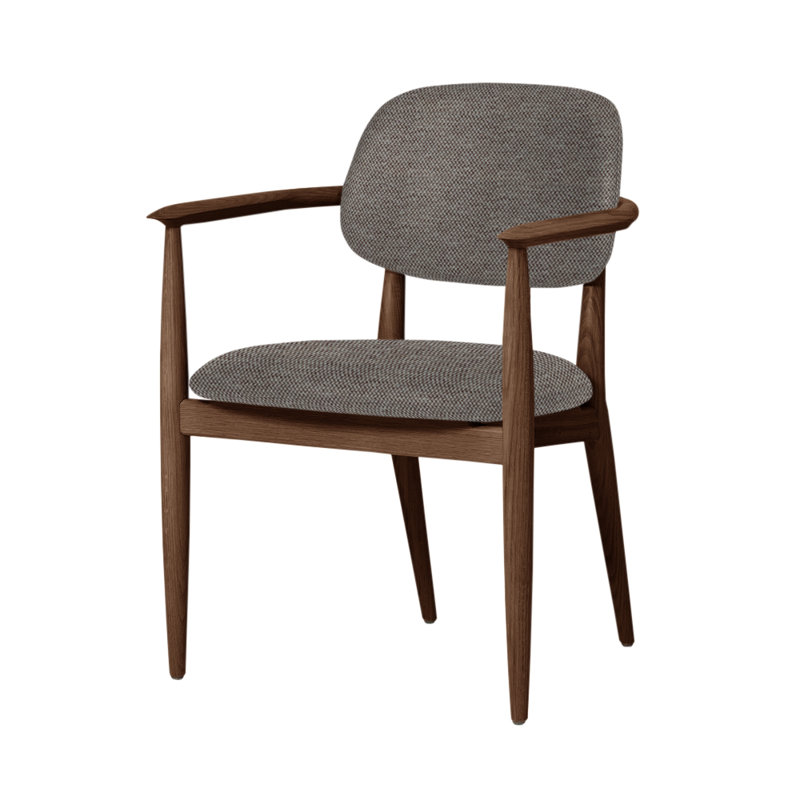 Chaise Slow de Space Copenhagen, Noyer naturel, Ère CSE02
