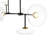 6-light Glass Linear Kitchen Island Chandelier-1189815916