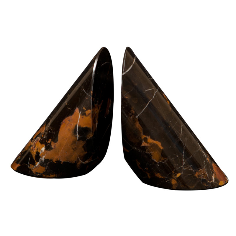 Decorative Object, Black and Gold Marble