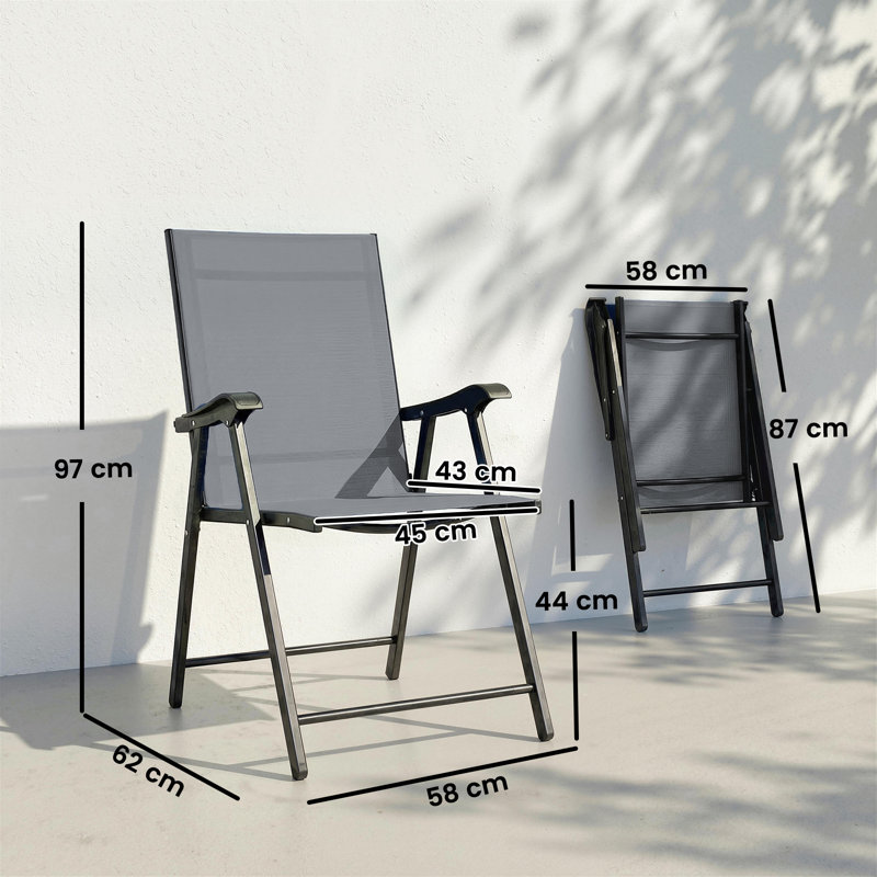 Patio Dining Armchair, Grey
