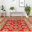 Tapis unique en laine noué à la main 6 pi 7 po x 9 pi 11 po nouvel âge Odey