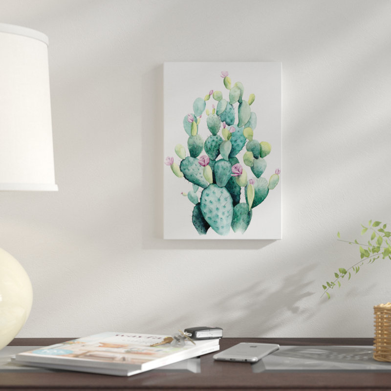 «Desert Blooms I», impression sur toile, H 18 po x l 12 po x P 1,5 po, Toile tendue, Pas de tapis