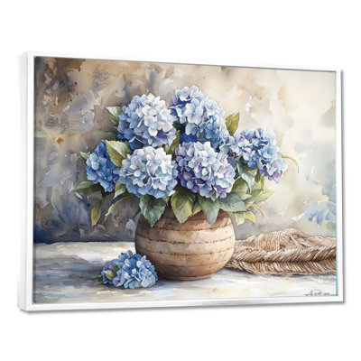Hydrangeas In A Dreamy Setting I - Hydrangea Large Wall Art